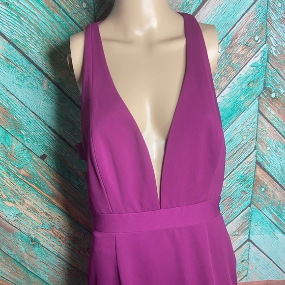 Jay Godfrey Plum Paris Racerback Mini Dress - Picture 2 of 5